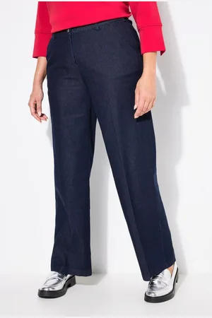 Ulla Popken Regular-fit-Jeans Jeans Mary Bügelfalte weites Bein Komfortbund - Verkäufer: Popken Fashion Group