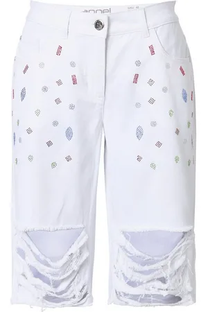 Angel of Style Regular-fit-Jeans Jeans-Bermuda Berry gerade Passform - Verkäufer: Popken Fashion Group