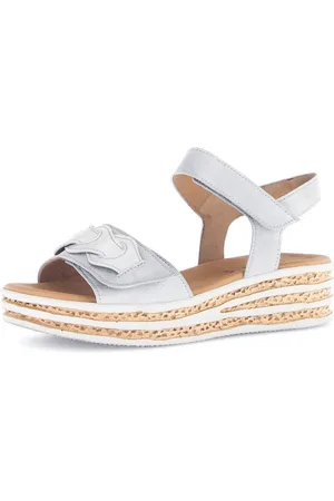 Gabor Keilsandalette, Sommerschuh, Riemchensandale mit praktischen Klettverschlüssen