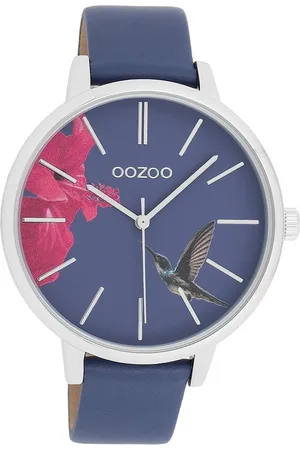 Oozoo Quarzuhr Damen Armbanduhr Timepieces Analog, (Analoguhr), Damenuhr rund, groß (ca. 42mm) Lederarmband, Fashion-Style - Verkäufer: Fit4Style Silberschmuck - IMPPAC