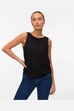 VERO MODA Netzshirt VMMAYA TANK TOP JRS VO