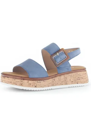 Gabor RHODOS Plateausandaletten, Keilabsatz, Sommerschuh in bequemer Schuhweite G (weit)