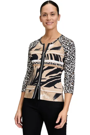 Betty Barclay Shirtjacke Shirtjacke mit Rippenstruktur (1-tlg) Druck