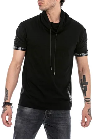 Redbridge T-Shirt mit Schalkragen – Regular Fit, Tunnelzug, Logo-Details - Verkäufer: ChillDeal