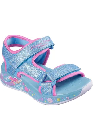 Skechers MERMAID DREAMS SANDAL Sandale, Blink,-Klettschuh, Meerjungfraudesign, Größenschablone zum Download