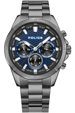 Police Multifunktionsuhr MALAWI PEWGK2204105, Quarzuhr, Armbanduhr, Herrenuhr, Made in Germany, Edelstahlarmband