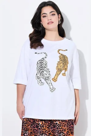 Angel of Style T-Shirt T-Shirt Boxy Fit Tiger 3/4-Ärmel - Verkäufer: Popken Fashion Group