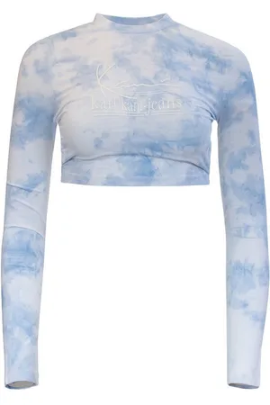 Karl Kani Crop-Top Damen Signature Tie Dye Cropped - Verkäufer: weit-und-breit