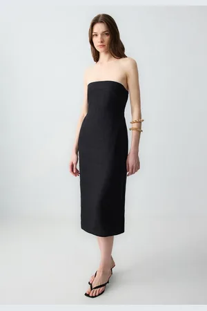 Jimmy Key Minikleid Slim Fit Geweven Zwarte Jurk - Verkäufer: