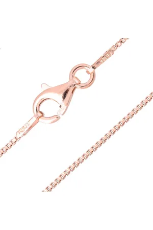 Cavill Silberkette Schicke Rose vergoldete 925 Silber Kette 50cm (1-tlg) - Verkäufer: Juwelo Deutschland GmbH