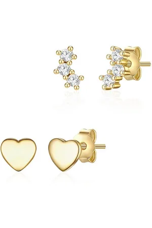 Glanzstücke Schmuckset Herz gelbgold (4-tlg), aus Sterling Silber - Verkäufer: Juvalia