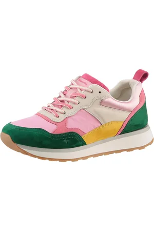 Tamaris Sneaker, Freizeitschuh, Halbschuh, Schnürschuh mit bunten Kontrastbesätzen