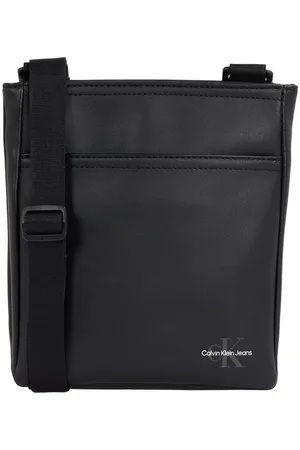 Calvin Klein Messenger Bag MONO LOGO FLAT PACK 18, Herren-Umhängetasche, Schultertasche, CrossBody Bag mit Logo
