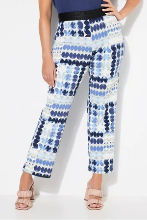 Ulla Popken Schlupfhose Jerseyhose Sienna Kreise schmales Bein Elastikbund - Verkäufer: Popken Fashion Group