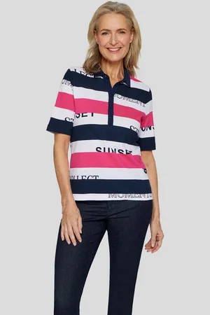 Rabe Poloshirt mit Colorblocking