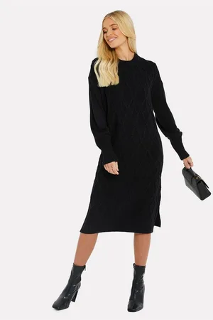 Threadbare Jerseykleid THB Harley Cable Knit Midi (1-tlg) im schlichten Design - Verkäufer: onQuality