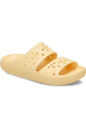 Crocs Classic Floral Cut Out Sandal Badepantolette, Sandale, Sommerschuh, Pool Slides mit genoppter Innensohle