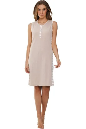 Pastunette Nachthemd Damen Schlafshirt ohne Arm (1-tlg) Baumwolle - Verkäufer: HELLER-SHOES