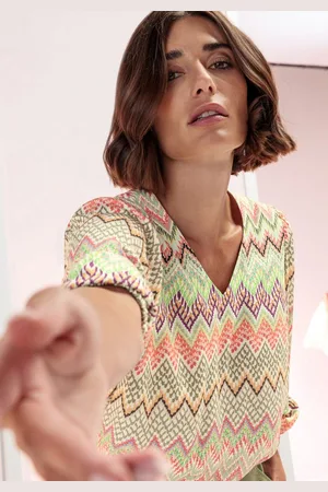 Bianca Druckbluse ALENA mit modischem Print in Trendfarben - Verkäufer: