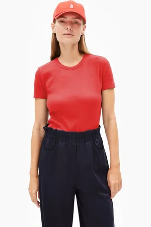 Armedangels T-Shirt KARDAA Damen Ripp-T-Shirt aus Bio-Baumwoll Mix (1-tlg) Ripp-T-Shirt aus Bio-Baumwoll Mix - Verkäufer: