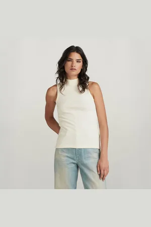 G-Star Ripptanktop Open back mock slim t sl wmn mit Cut-Out Detail am Rücken