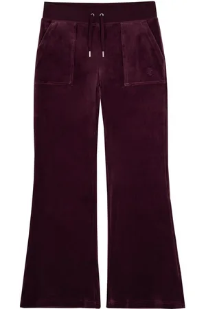 Juicy Couture Sweathose LAYLA POCKET LOW RISE PANT Damen Trainingshose Damen, Sweathose, Velour, Jogginghose mit Glitzer, Sale
