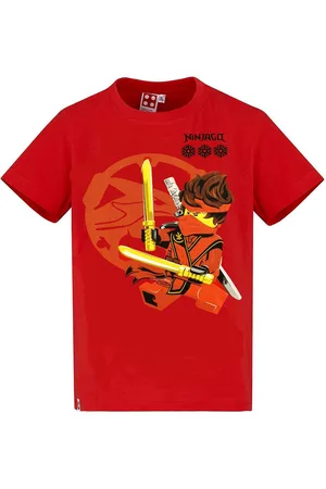 Lego T-Shirt LEGO ® Ninjago Kinder T-Shirt Rot Jungen + Mädchen 98 - 128 Ninjago Lizensierter Original Druck - Verkäufer: coole-fun-t-shirts