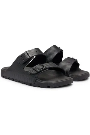 HUGO BOSS Surfley_Sand Badepantolette Sommerschuh, Hausschuh, Schlappen mit Schnallenverschlüsse