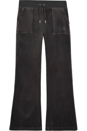 Juicy Couture Sweathose LAYLA POCKET LOW RISE PANT Damen Trainingshose Damen, Sweathose, Velour, Jogginghose mit Glitzer, Sale