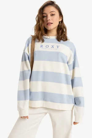 Roxy Sweatshirt Sweatshirt Strictly Stripes Weiß - Verkäufer: Sun & Famous