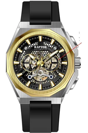 Raptor Quarzuhr RA20409 Skelett-Herrenuhr, Automatik, Silikonband, 5 ATM - Verkäufer: Shaghafi GmbH