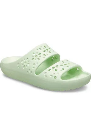 Crocs Classic Floral Cut Out Sandal Badepantolette, Sandale, Sommerschuh, Pool Slides mit genoppter Innensohle