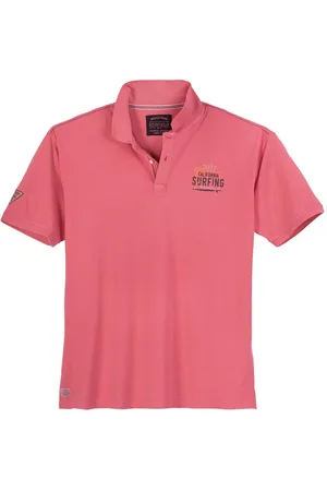 Redfield Poloshirt Übergrößen Poloshirt SURFING dunkelrosa - Verkäufer: bigtex