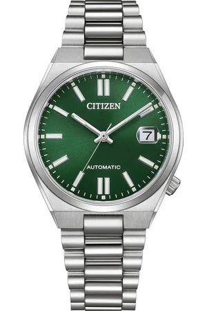 Citizen Automatikuhr Tsuyosa NJ0200-50X, Armbanduhr, Damenuhr, Mechanische Uhr, Edelstahlarmband, analog, Tag
