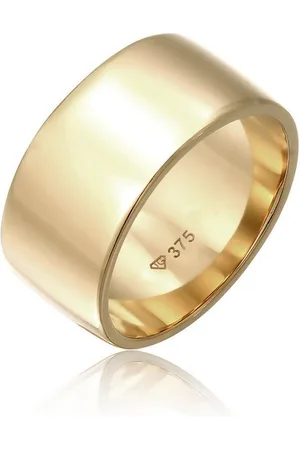 Elli Fingerring Ring Bandring Modern 375 Gelbgold - Verkäufer: JULIE & GRACE GmbH