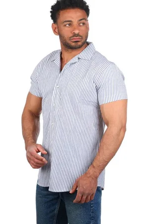 Carisma Kurzarmhemd Herren Hemd trendig geriffelt gewebt retro Look 9270 - Verkäufer: fresh-style