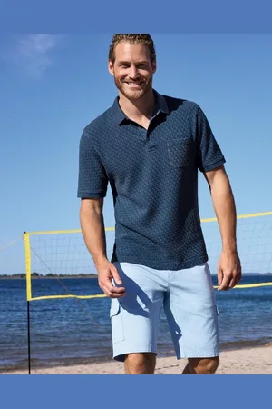 HAJO Poloshirt Gewaschenes Poloshirt in Flechtstruktur allover - Verkäufer: Mode