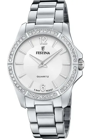 Festina Quarzuhr Mademoiselle F20593/1, Armbanduhr, Damenuhr, Edelstahlarmband