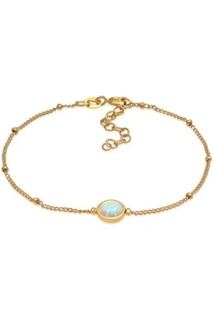 Elli Armband Opal Edelstein Kugelkette 925er Silber, Kugel - Verkäufer: JULIE & GRACE GmbH