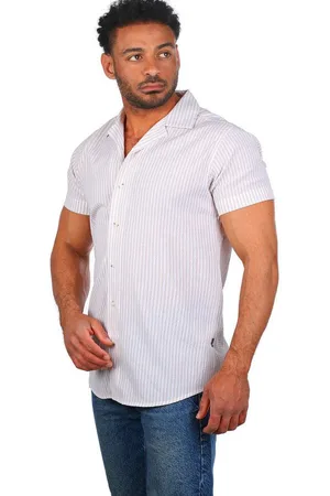Carisma Kurzarmhemd Herren Hemd trendig geriffelt gewebt retro Look 9270 - Verkäufer: fresh-style