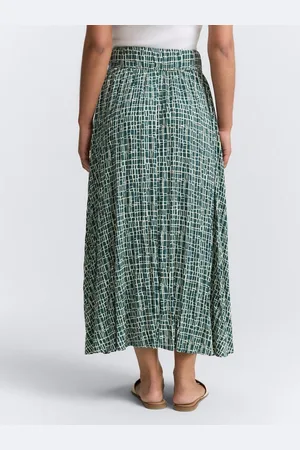 TOM TAILOR Sommerrock High Waist Midi-Rock aus Viskose - Verkäufer: