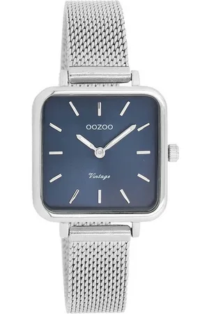 Oozoo Quarzuhr Vintage Damenuhr C10970 Blau Milanaiseband 26x26 mm C10970 - Verkäufer: Jäckle Uhrenhandel e.K.