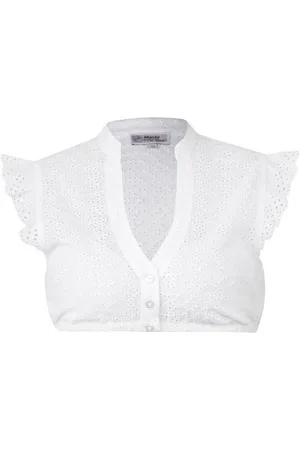 MARJO Dirndlbluse Damen Dirndlbluse 