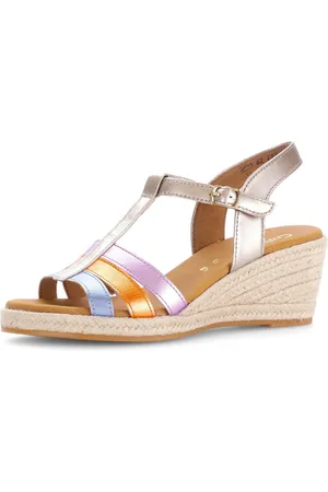 Gabor ATHEN Keilsandalette, Keilabsatz, Sommerschuh, Sandale mit verstellbarer Schnalle, G-Weite