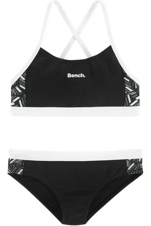 Bench Bustier-Bikini mit geometrische bedruckten Einsätzen