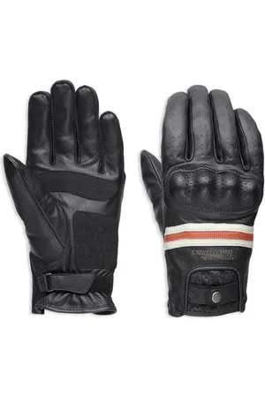 Harley davidson Motorradhandschuhe Herren Reaver Leder Biker Schutzkleidung Zubehör Harte Knöchelschutz. Verstärkte Amara-Handfläche. - Verkäufer: Kiel eCom