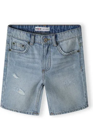 Minoti Jeansshorts Denim-Shorts mit abgeriebenen Kanten (3y-14y) - Verkäufer: