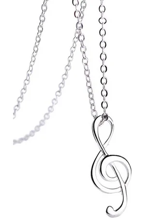Alessandro Silberkette Music, mit Notenschlüssel 925 Sterling Silber