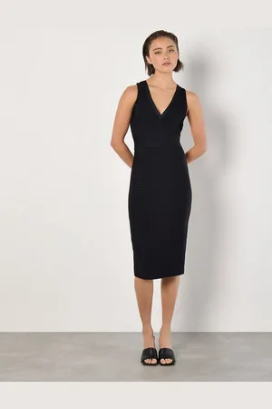 Apricot Midikleid Figurbetontes Midikleid, in Rippoptik - Verkäufer:
