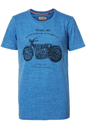 Petrol Industries T-Shirt Jungen T-Shirt Motorrad Biker Azure Blue (1-tlg) - Verkäufer: nettibeck